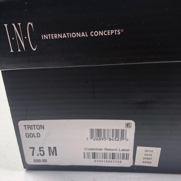 Inc International Concepts Triton Gold Loafers